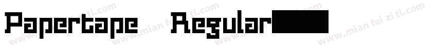 Papertape Regular字体转换